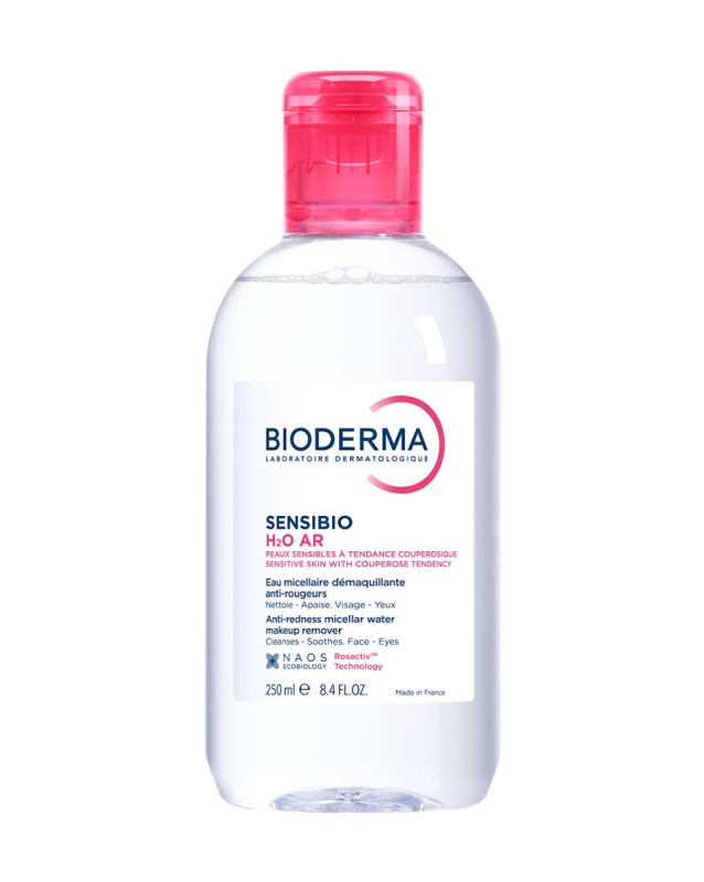 Bioderma Sensibio H2O AR micelární voda pro citlivou pleť se sklonem ke zčervenání 250 ml