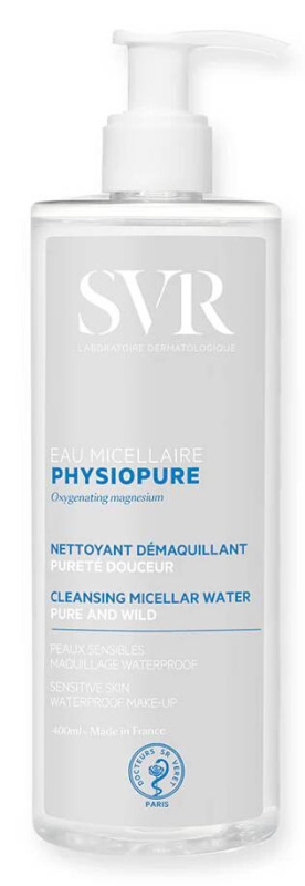 SVR Physiopure jemná čisticí micelární voda na obličej a oční okolí 400 ml