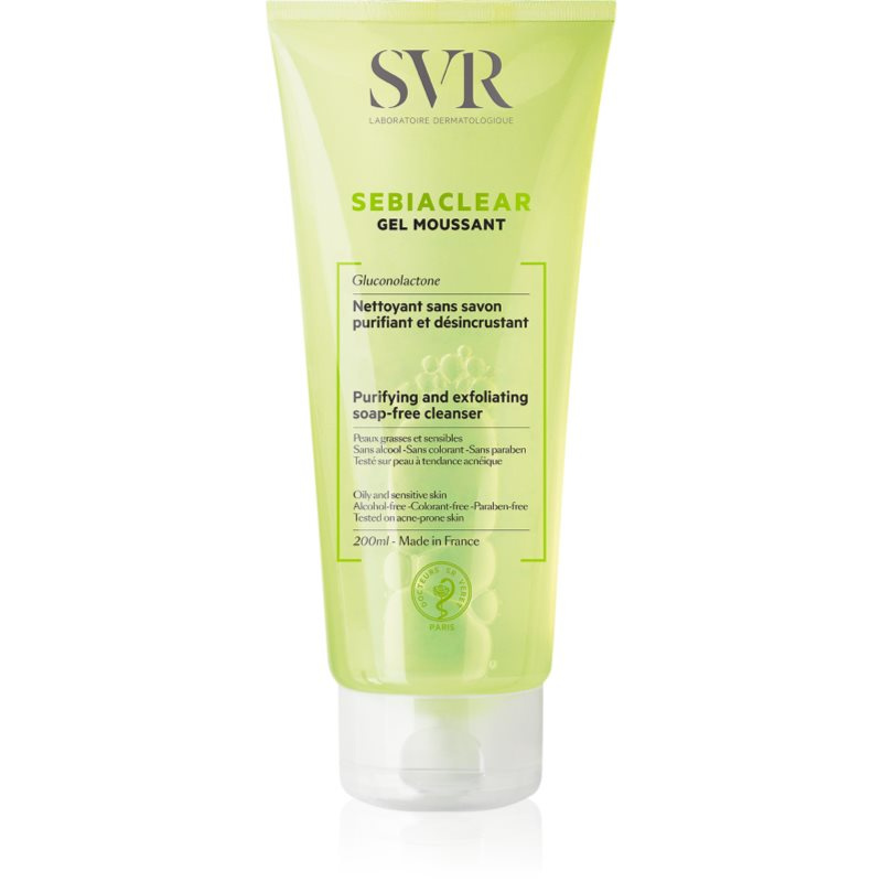 SVR Sebiaclear Gel Moussant čisticí pěnivý gel pro mastnou a problematickou pleť 200 ml
