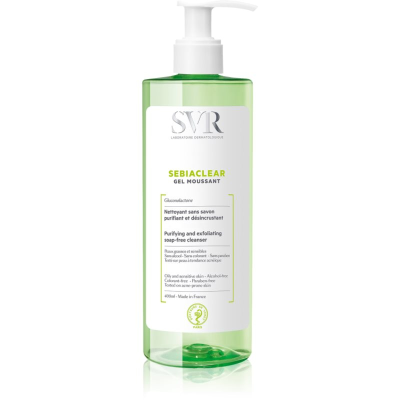 SVR Sebiaclear Gel Moussant čisticí pěnivý gel pro mastnou a problematickou pleť 400 ml