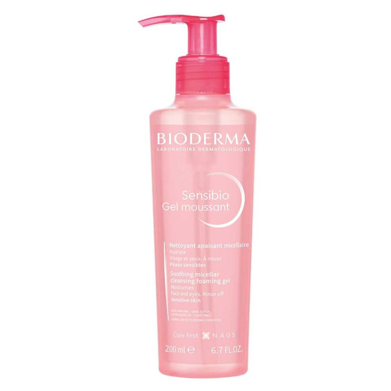 Bioderma Sensibio Gel Moussant jemný zklidňující čisticí a odličovací gel 200 ml