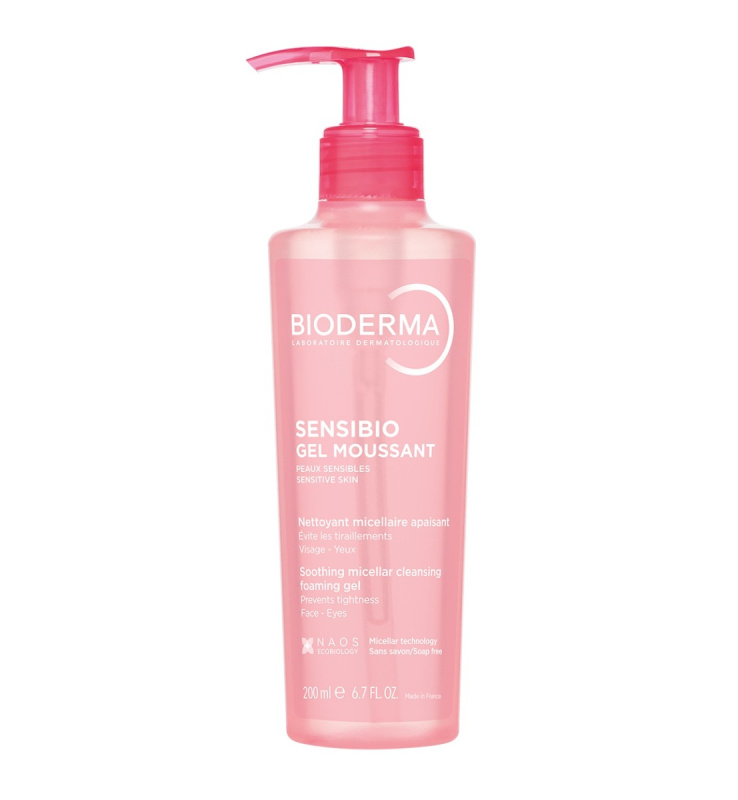 Bioderma Sensibio Gel Moussant jemný zklidňující čisticí a odličovací gel 200 ml