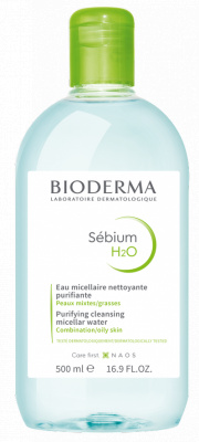 Bioderma Sébium H2O micelární voda pro smíšenou a mastnou pleť s dávkovačem 500 ml