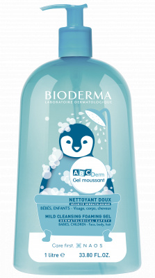 Bioderma ABC Derm Mild Cleansing Foaming Gel sprchový gel pro děti 1000 ml