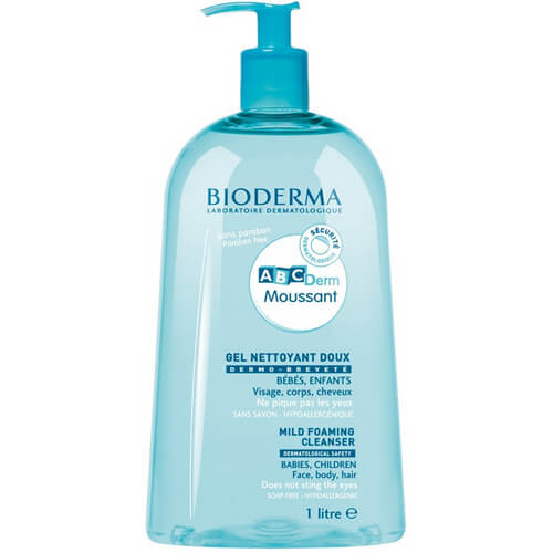 Bioderma ABC Derm Mild Cleansing Foaming Gel sprchový gel pro děti 1000 ml