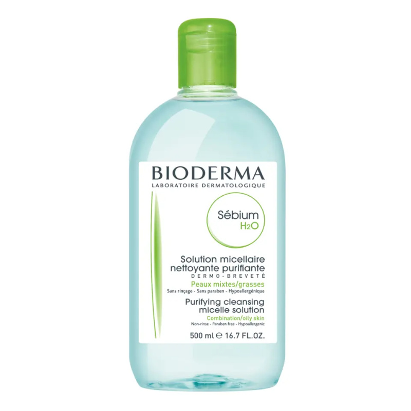 Bioderma Čisticí pleťová voda pro mastnou pleť Sébium H2O (Solution Micellaire) 500 ml