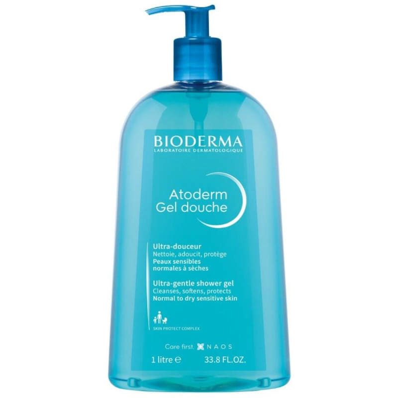 Bioderma Atoderm Gel jemný sprchový gel pro suchou a citlivou pokožku 1000 ml