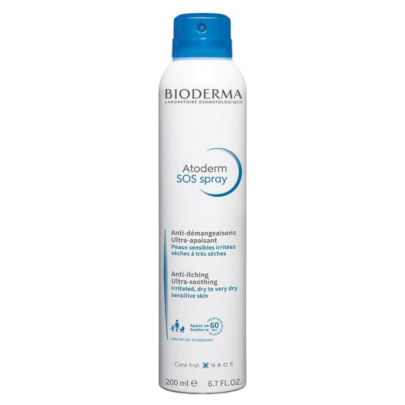 Bioderma Atoderm SOS Sprej SOS sprej pro okamžité zklidnění pocitu svědění 200 ml
