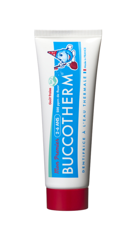 Buccotherm BIO gelová zubní pasta pro děti od 2 do 6 let jahoda, 50 ml
