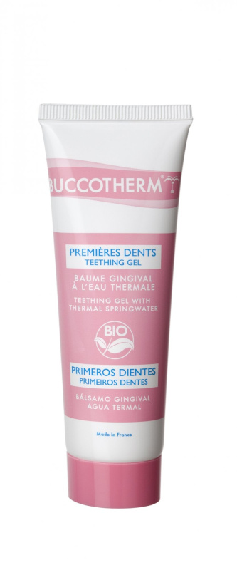 Buccotherm BIO zklidňující masážní gel na dásně pro batolata, 50 ml
