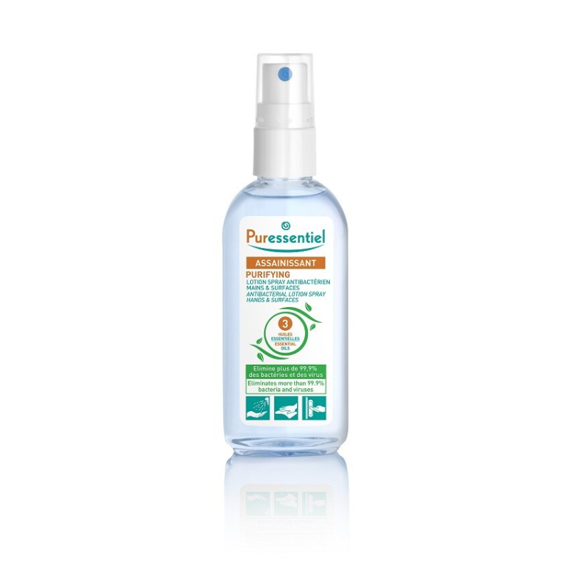 PURESSENTIEL Čisticí antibakt.roztok sprej 80ml