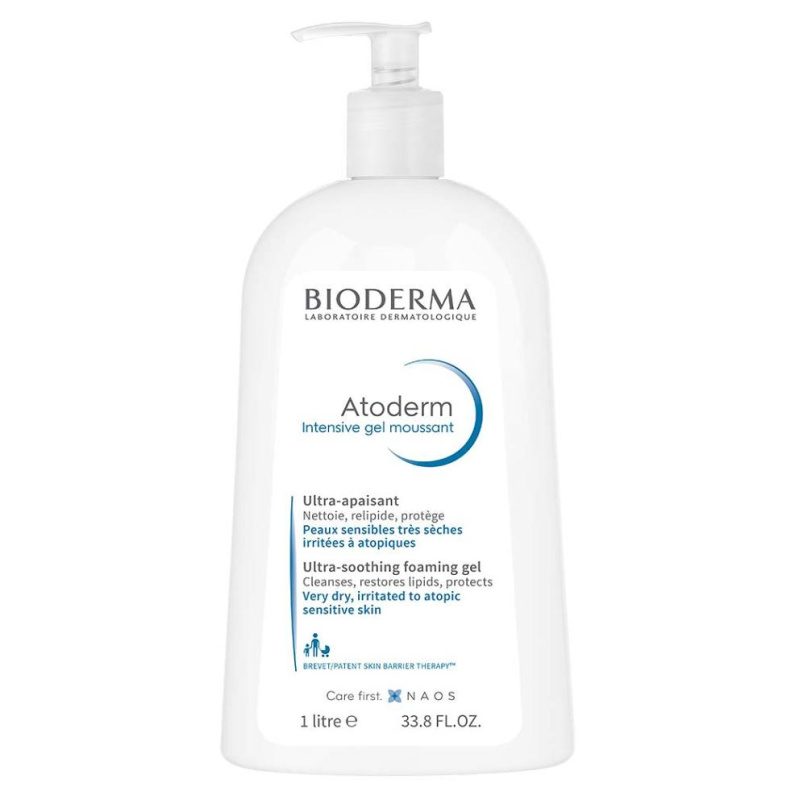 Bioderma Atoderm Intensive Gel Moussant výživný pěnivý gel pro velmi suchou citlivou a atopickou pokožku 1000 ml