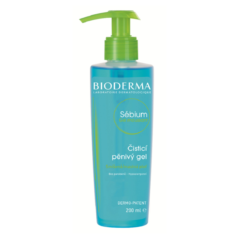 Bioderma Sébium Gel Moussant čisticí gel pro mastnou a smíšenou pleť 200 ml