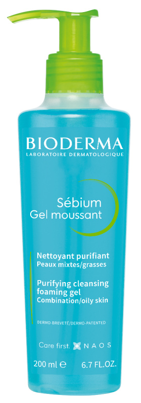 Bioderma Sébium Gel Moussant čisticí gel pro mastnou a smíšenou pleť 200 ml