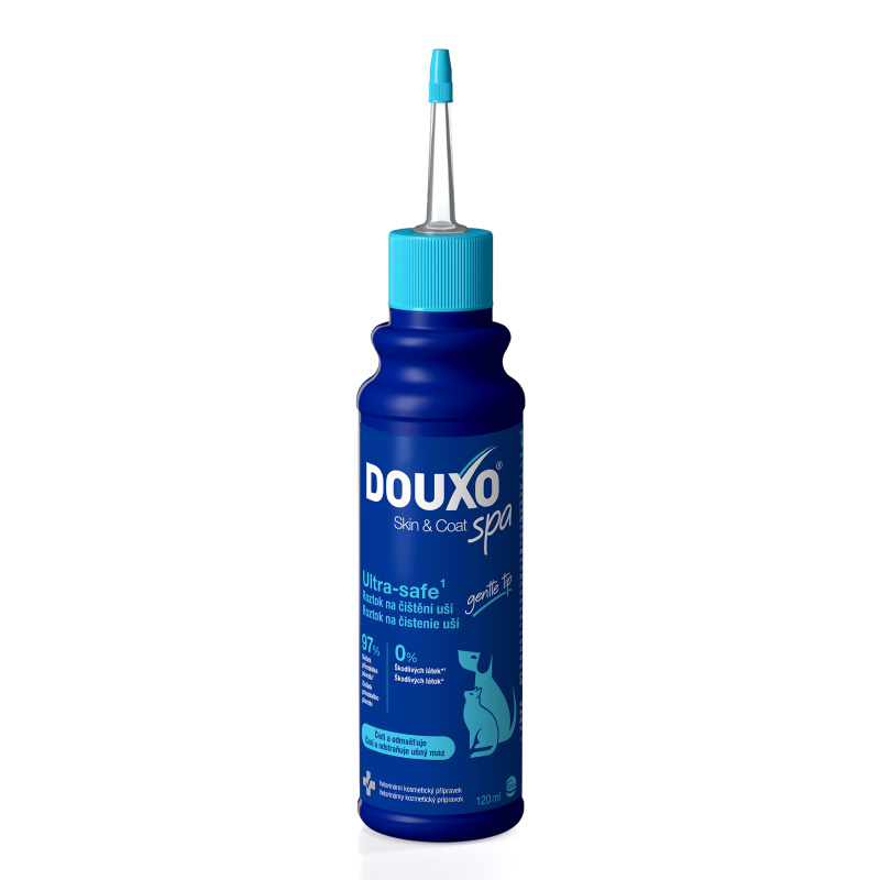 DOUXO Skin & Coat spa roztok na čištění uší pro psy a kočky 120 ml