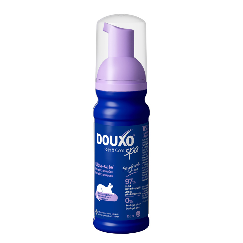 DOUXO Skin & Coat spa bezoplachová pěna pro kočky 150 ml