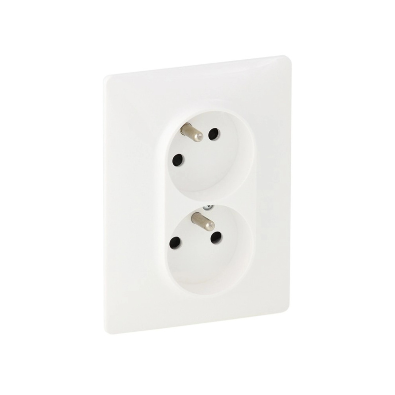 Zásuvka 230 V dvojnásobná kompletní Legrand Valena Life bílá