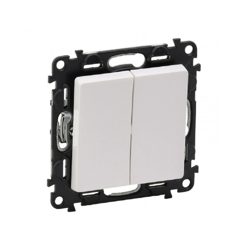 Přepínač střídavý dvojitý řazení 6+6 Legrand Valena Life bílá