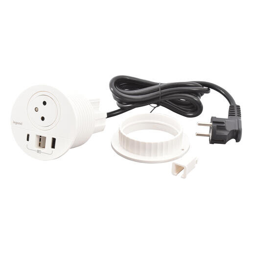 LEG 654705 DISQ80 2P+T USB A+C KV BÍLÁ