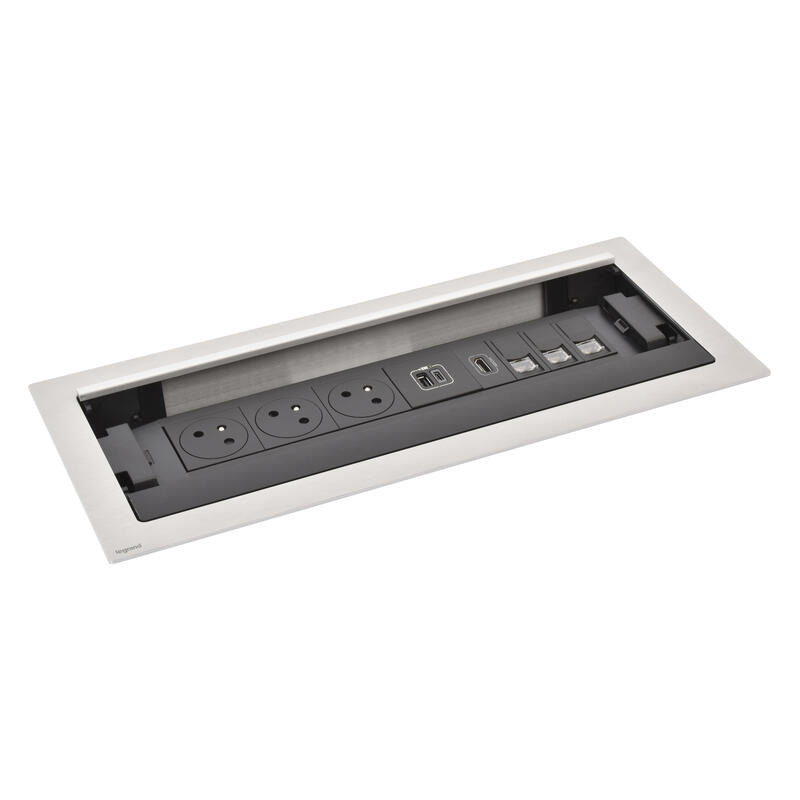 LEG 654853 FLIPUP 3X2P+T USBA+C RJ HDMI K