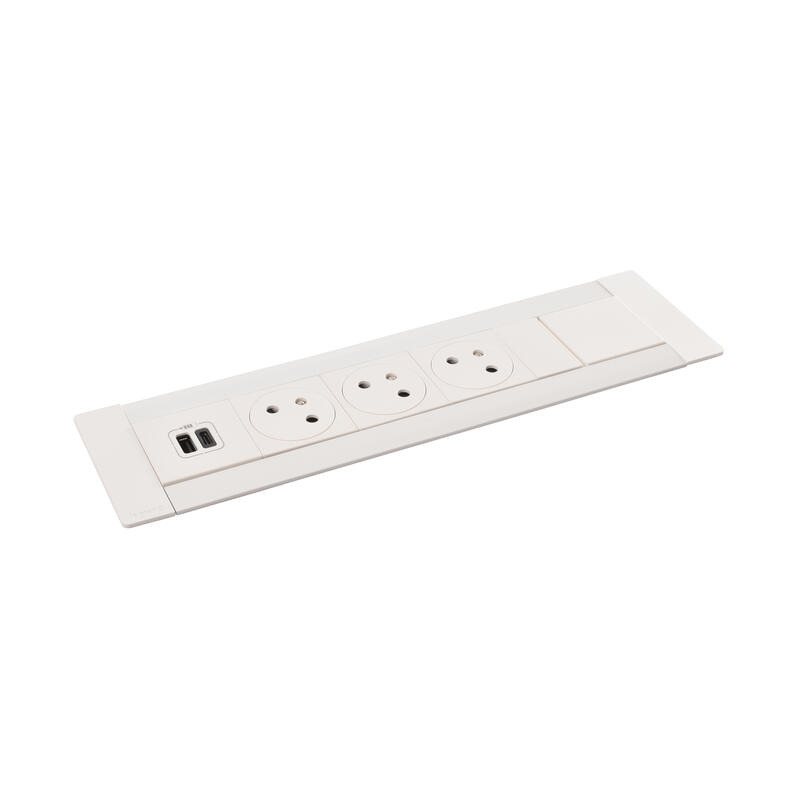 LEG 654860 MULTIL 3X2P+T  USB A+C BÍLÁ