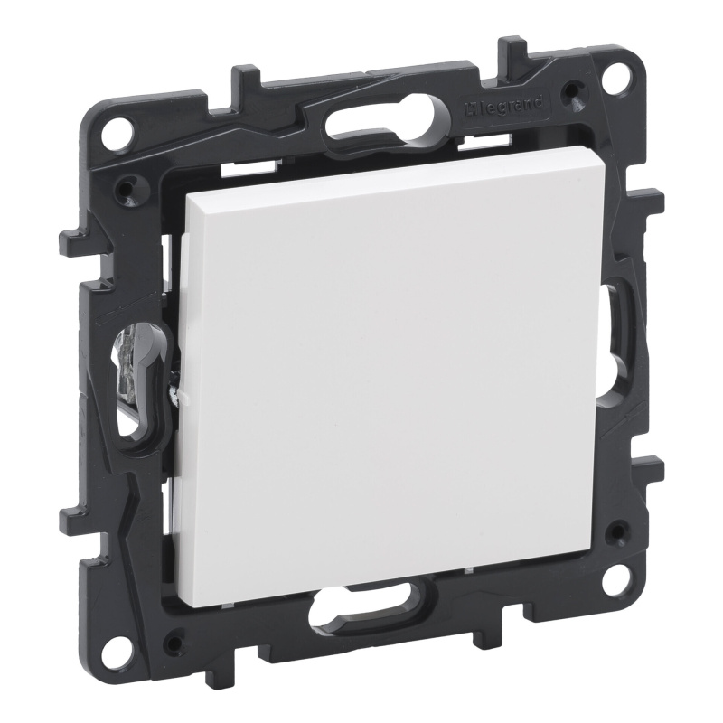 Tlačítko řazení 1/0 Legrand Niloé Step bílá