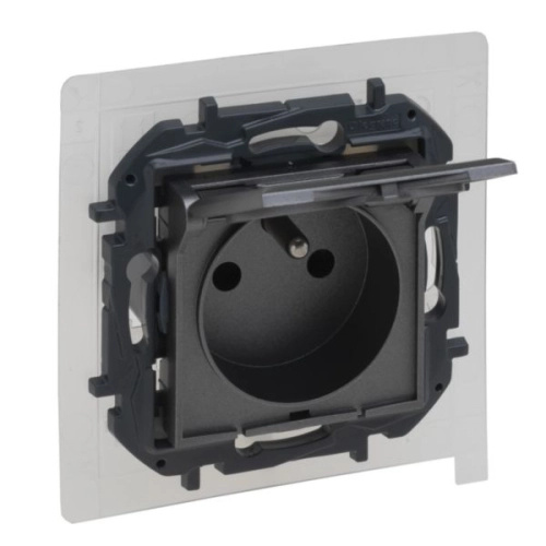 Legrand Niloé Step zásuvka IP44 ocel 863436B