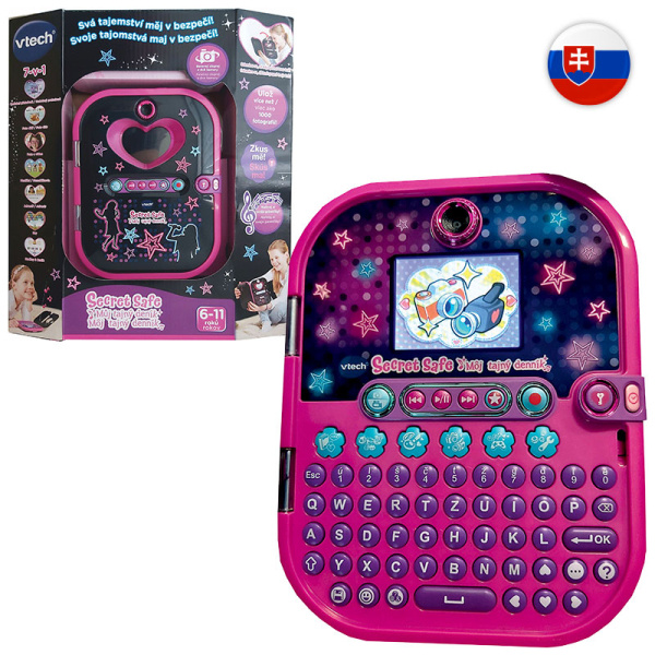 Vtech Kidi Secret Safe - Môj tajný denník - čierný SK