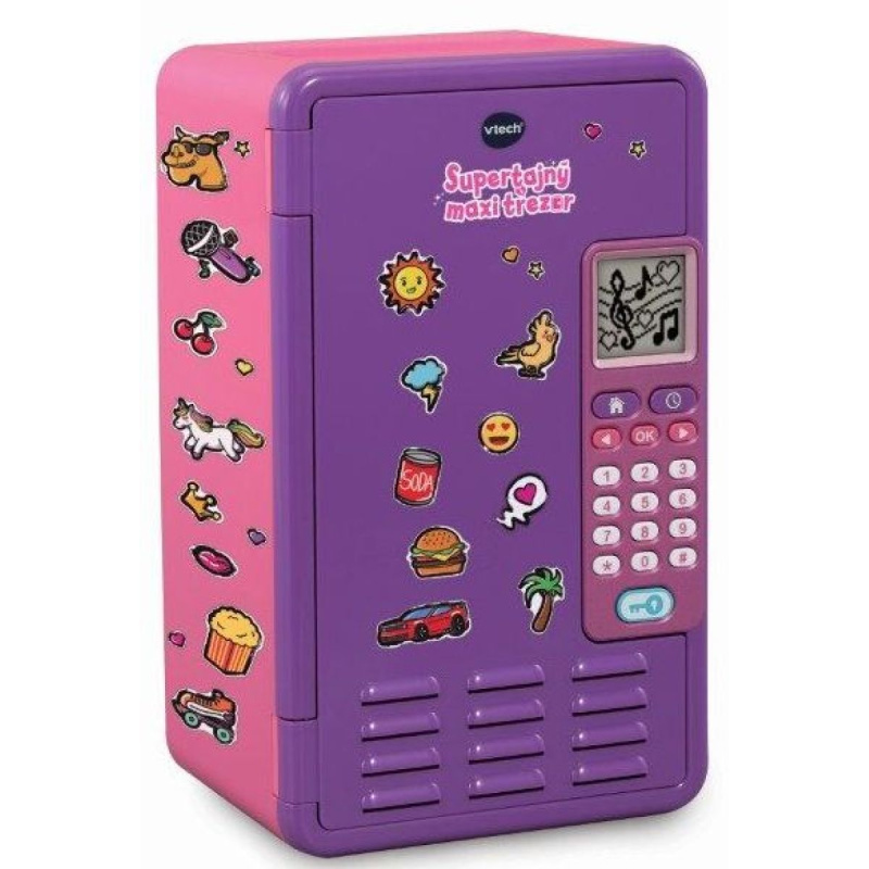 Vtech Supertajný maxi trezor CZ - růžový