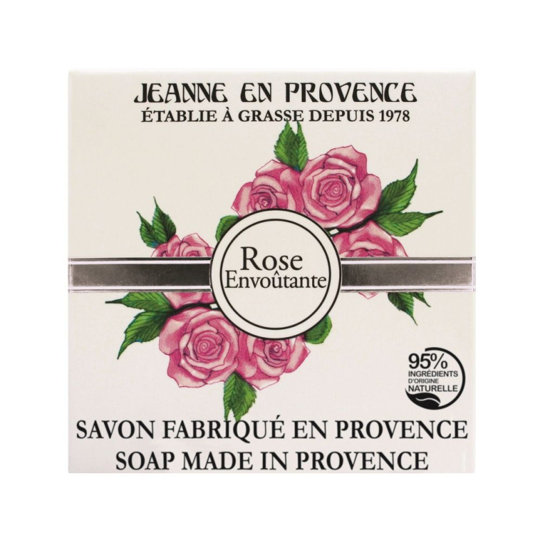 Jeanne en Provence Rose Envoûtante luxusní francouzské mýdlo 100 g