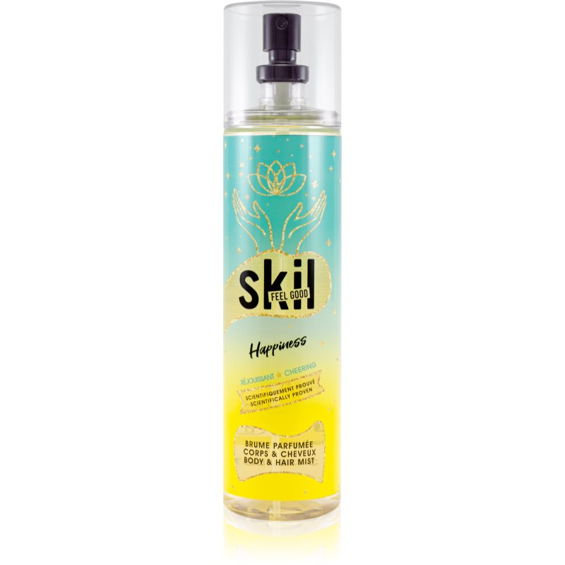 Skil Feel Good Happiness osvěžující mlha na vlasy a tělo pro ženy 250 ml