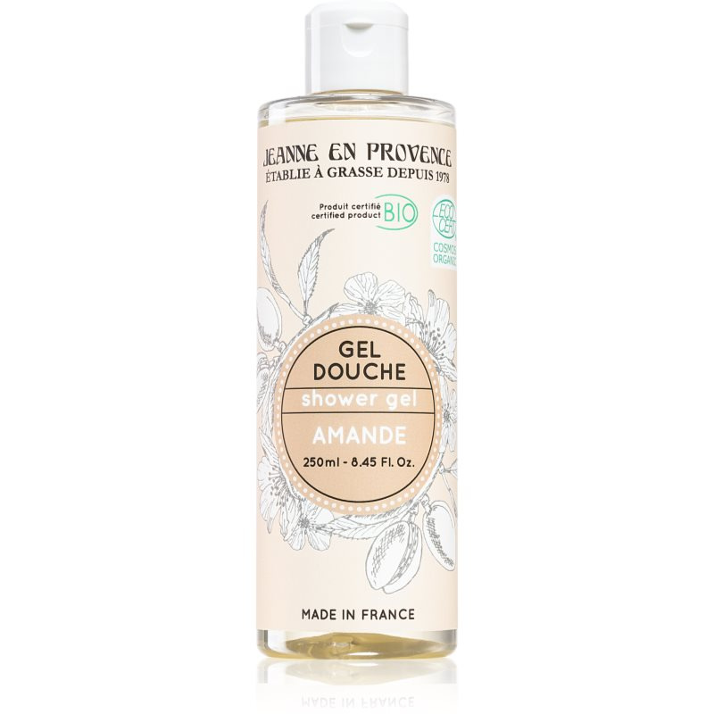 Jeanne en Provence BIO Almond vyživující sprchový gel v BIO kvalitě pro ženy 250 ml