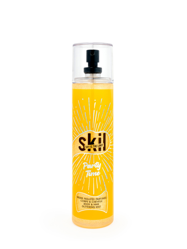 Skil Night Call Party Time sprej na tělo a vlasy se třpytkami 250 ml