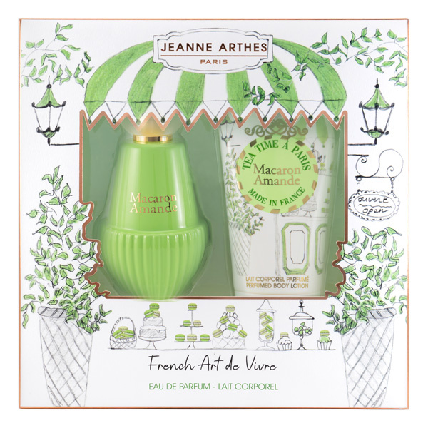 Jeanne Arthes Tea Time á Paris Macaron Amande dárková sada pro ženy