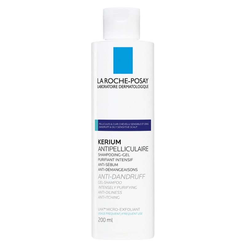 La Roche-Posay Kerium Anti-Dandruff exfoliační šampon proti mastným lupům 200 ml