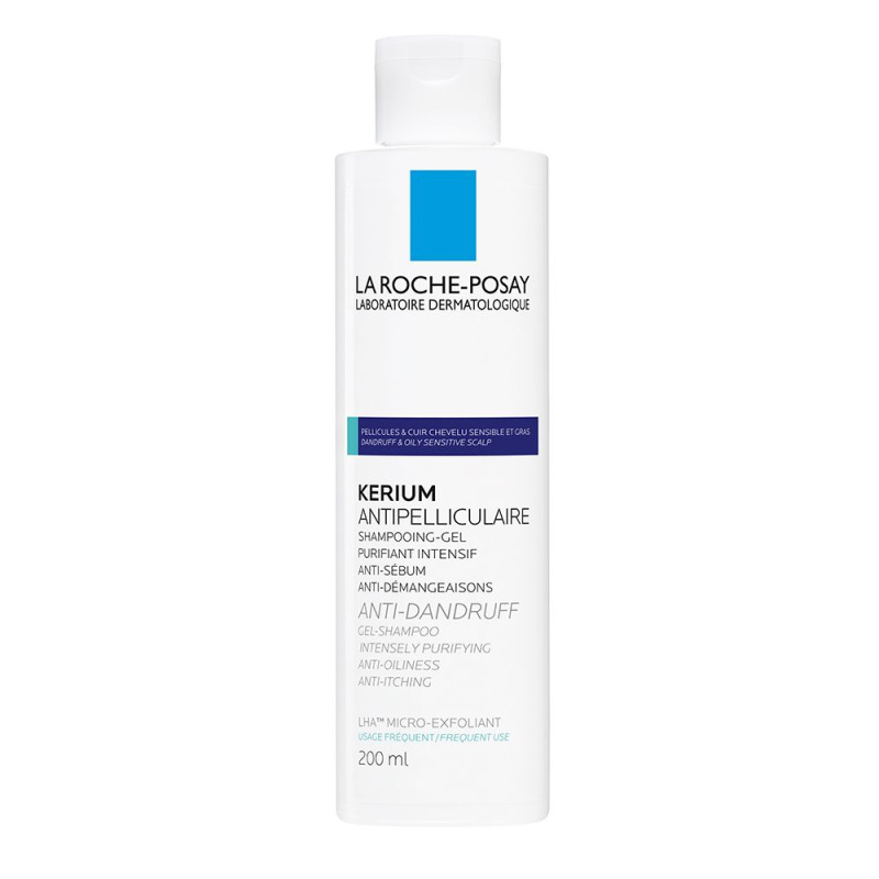 La Roche-Posay Kerium Anti-Dandruff exfoliační šampon proti mastným lupům 200 ml