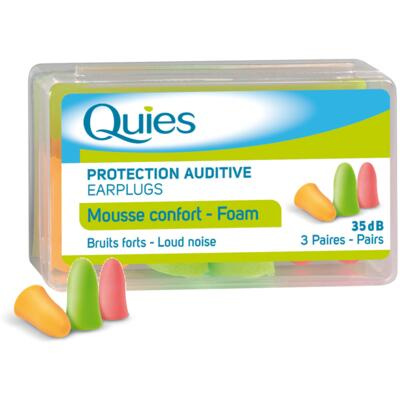Quies Pěnové chrániče sluchu 3 páry