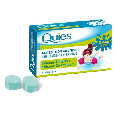 Quies Chrániče sluchu na plavání pro děti 3 páry