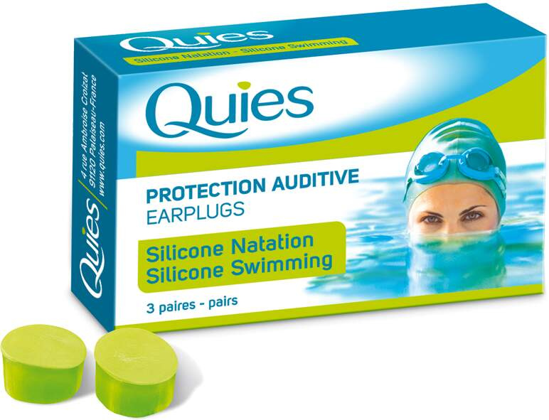 Quies Chrániče sluchu na plavání pro dospělé 3 páry