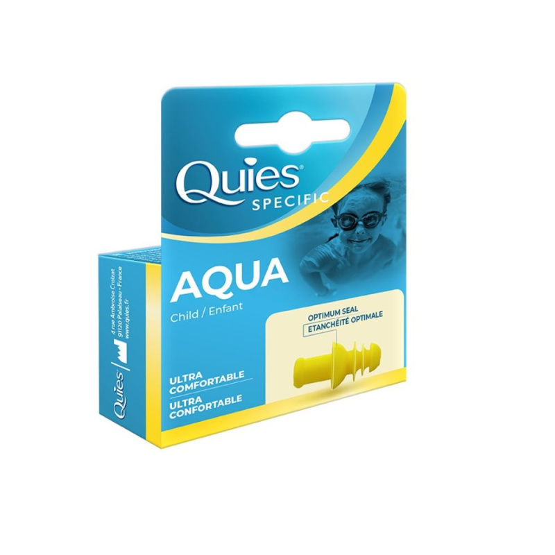 QUIES Aqua child ochrana uší na plavání 1 pár