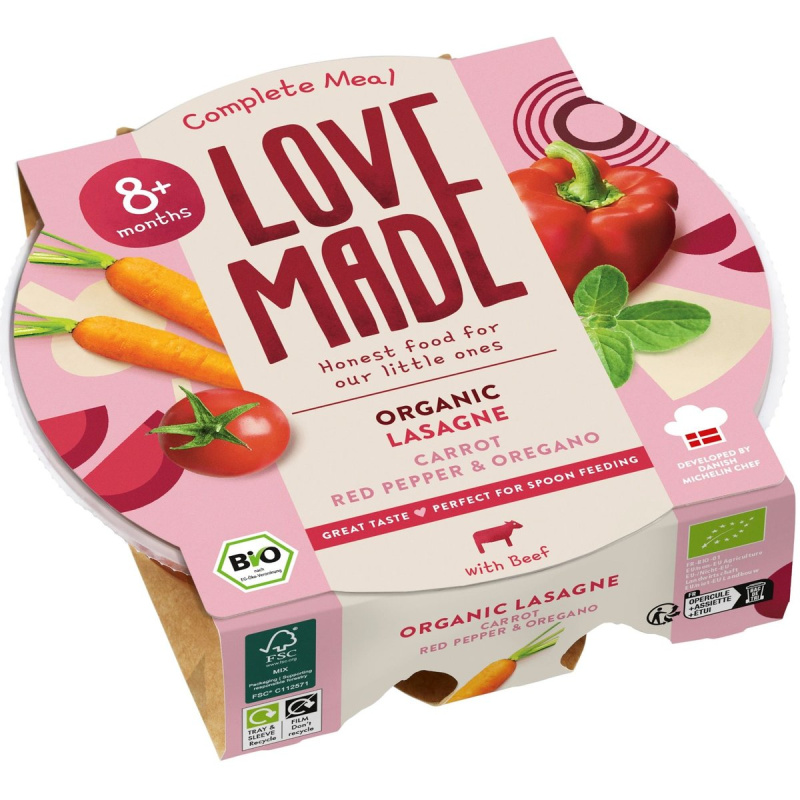 LoveMade BIO Dětské lasagne od 8. měsíce
