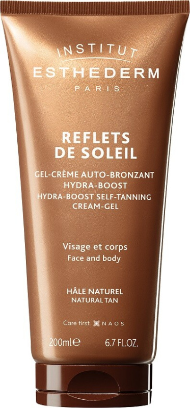 Institut Esthederm Reflects Of Sun Hydra-Boost Self-Tanning Cream-Gel samoopalovací gel na obličej a tělo 200 ml