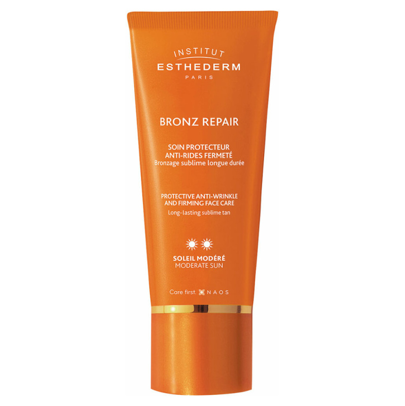 Institut Esthederm Bronz Repair Protective Anti-Wrinkle and Firming Face Care zpevňující protivráskový krém na obličej se střední UV ochranou 50 ml