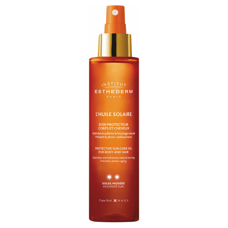 Institut Esthederm Adaptasun Sun Care Oil opalovací olej na tělo a vlasy se střední UV ochranou 150 ml