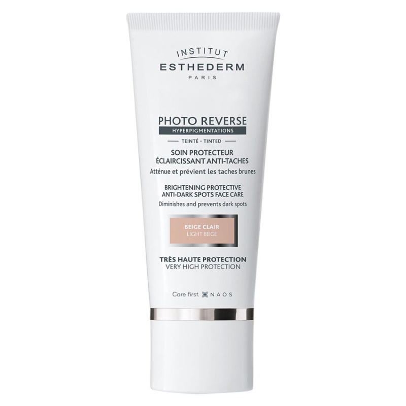 Institut Esthederm Photo Reverse Protective Anti-Dark Spots Tinted Face Care ochranný tónovací krém proti pigmentovým skvrnám s vysokou UV ochranou od
