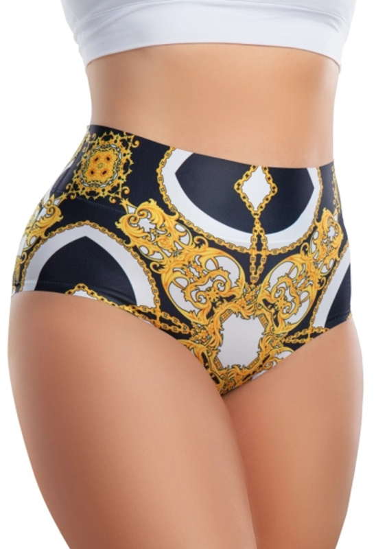 Dámské kalhotky Meméme BAROQUE VINTAGE Hi-briefs Barva: Černá, Velikost: S