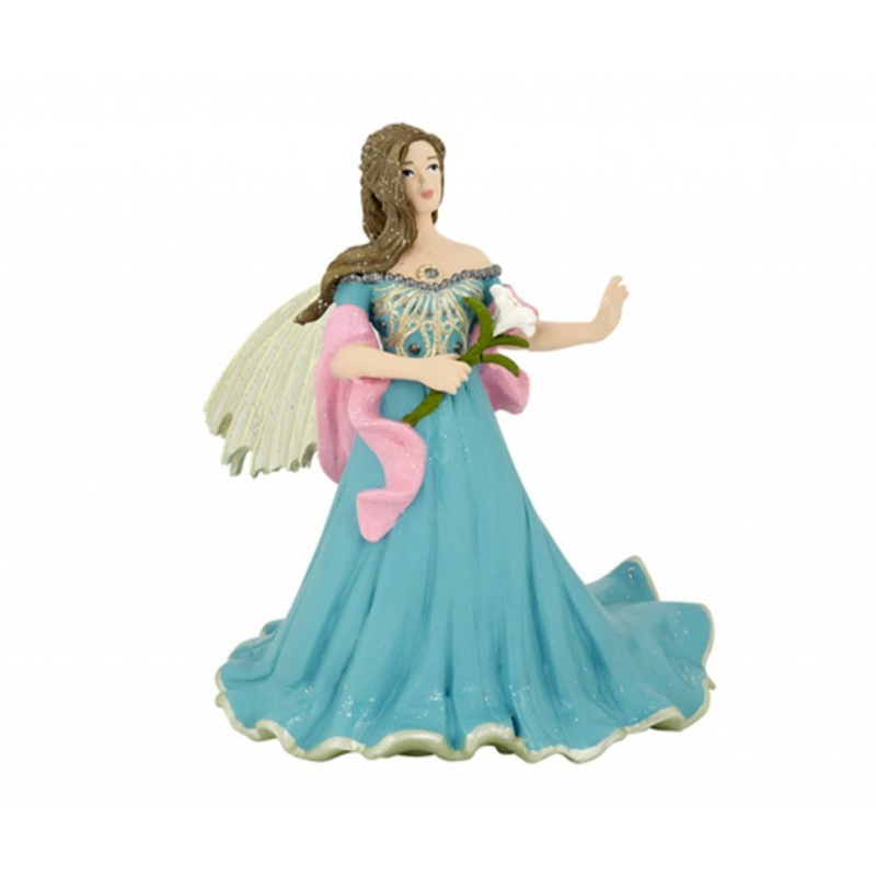 Papo elfka v modrém s lilií