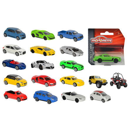 MAJORETTE Auto 7,5cm Street Cars kovové volný chod 18 druhů 1:64