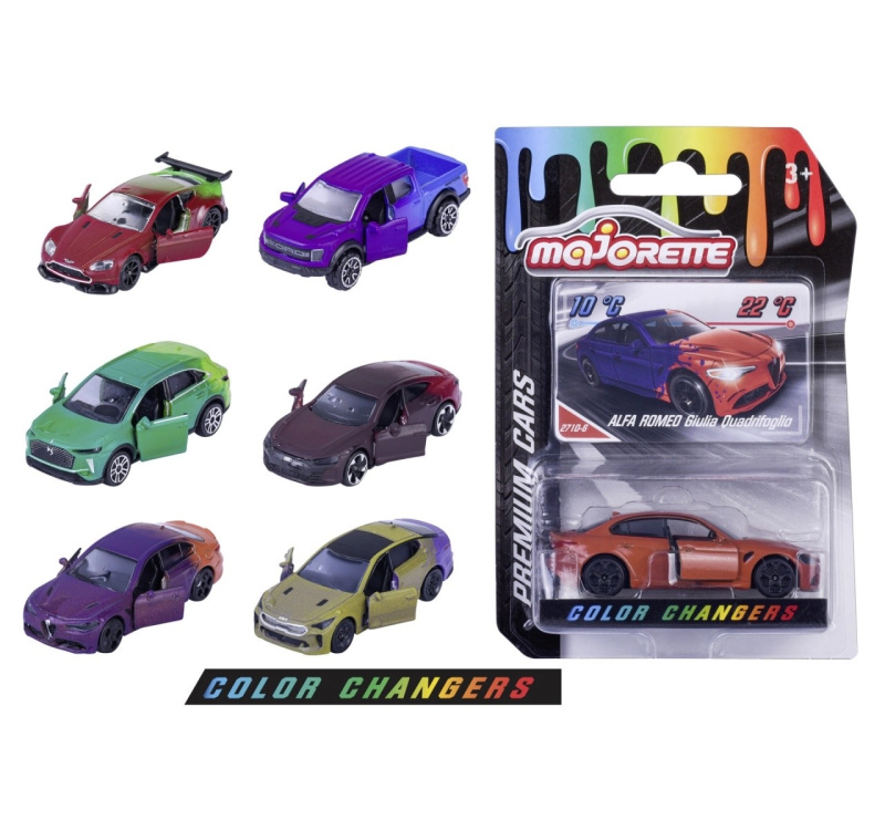 Majorette vozidlo měnící barvu