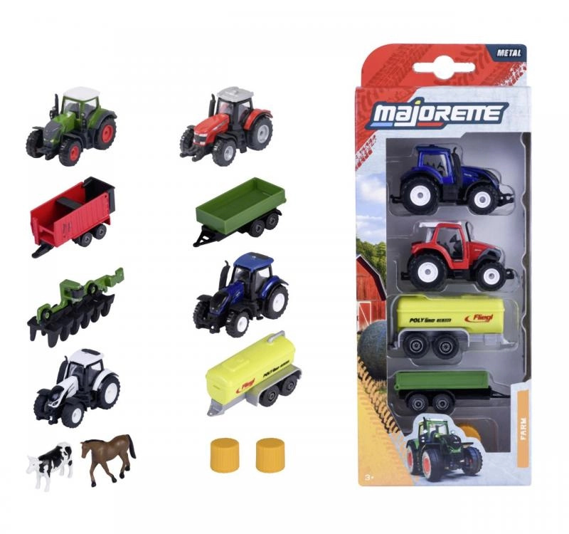 Majorette Farmářské vozidlo kovové 5 ks, 2 druhy